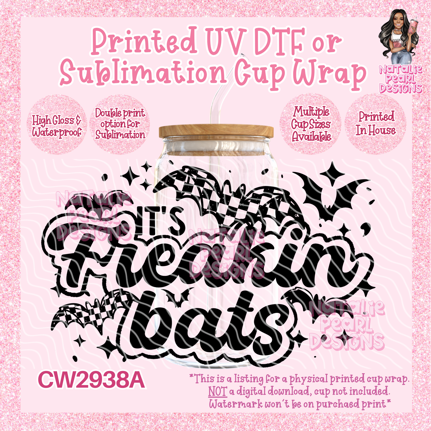 CW2938A UV DTF/SUB Cup Wraps