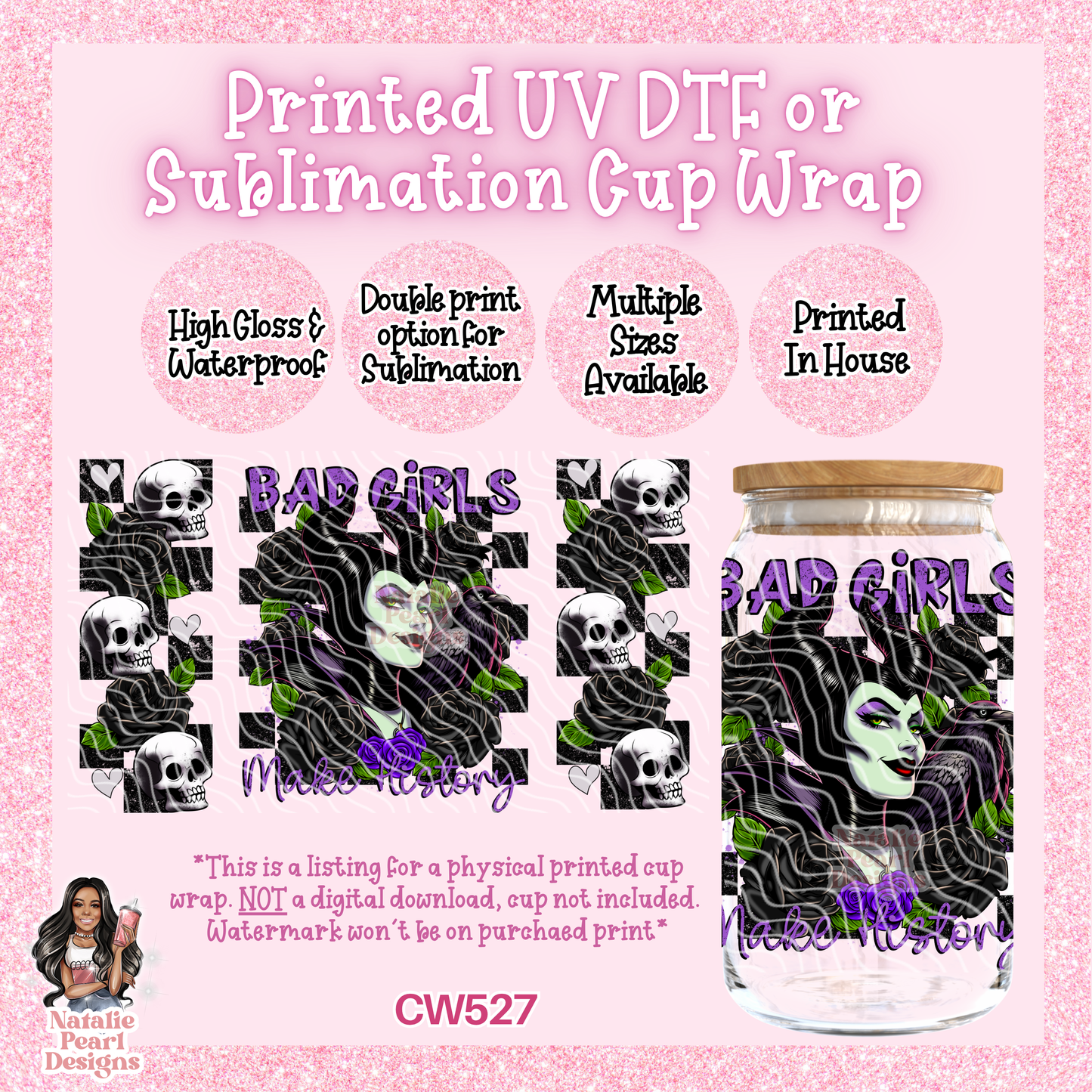 CW527 UV DTF/SUB Cup Wrap