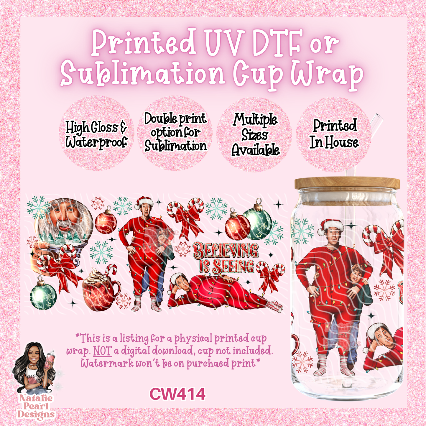 CW414 UV DTF/SUB Cup Wrap