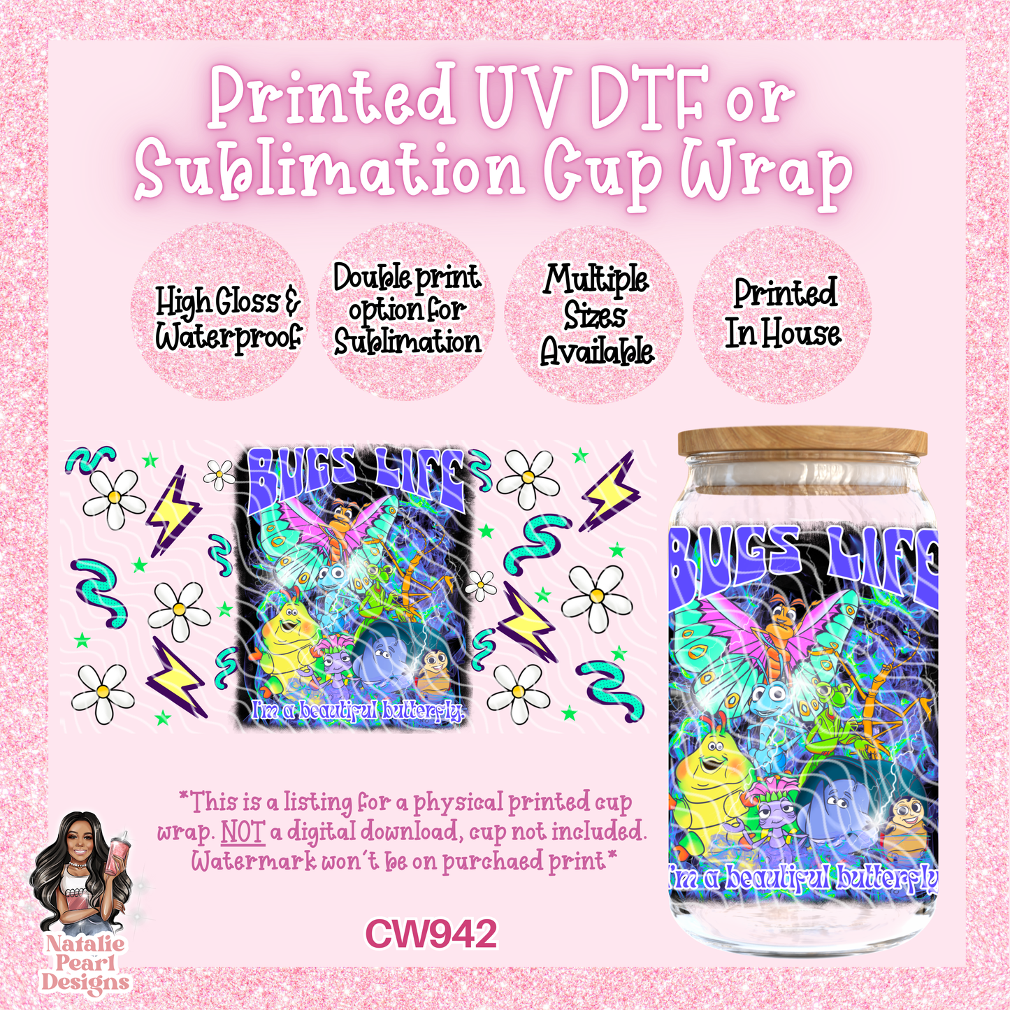 CW942 UV DTF/SUB Cup Wrap