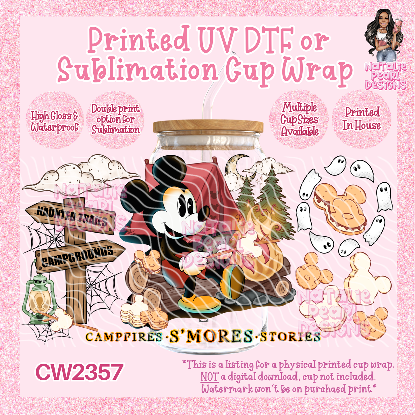 CW2357 UV DTF/SUB Cup Wraps