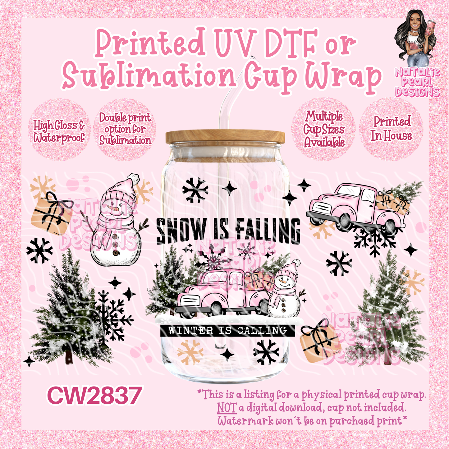 CW2837 UV DTF/SUB Cup Wraps