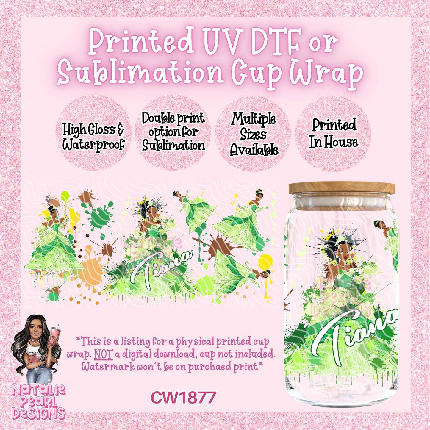 CW1877 UV DTF/SUB Cup Wraps