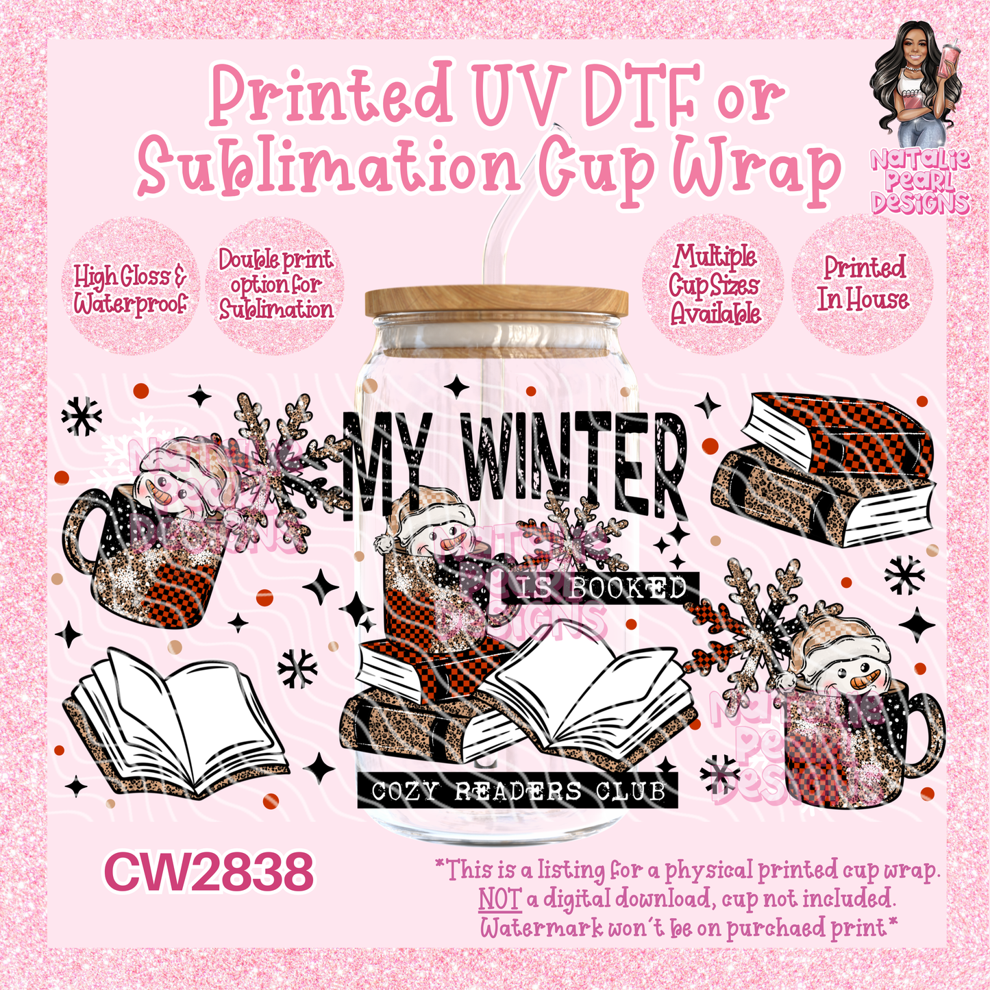 CW2838 UV DTF/SUB Cup Wraps
