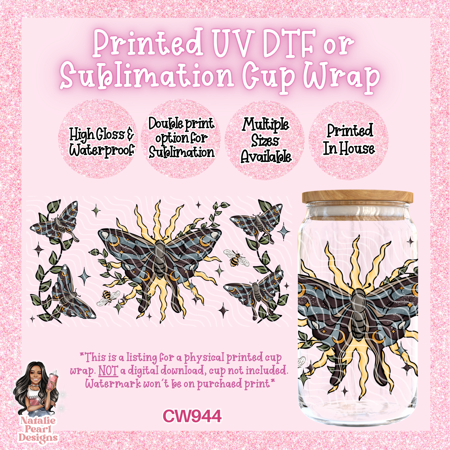CW944 UV DTF/SUB Cup Wrap