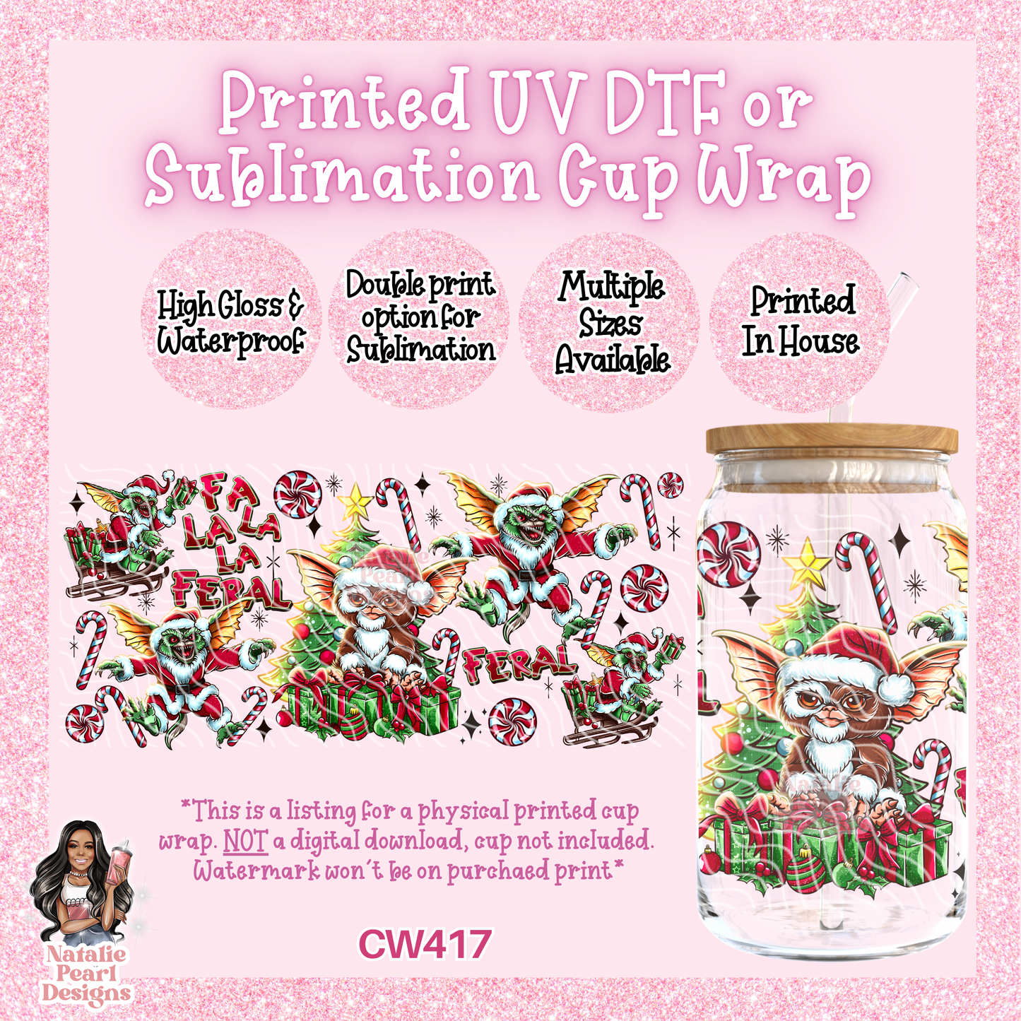CW417 UV DTF/SUB Cup Wrap