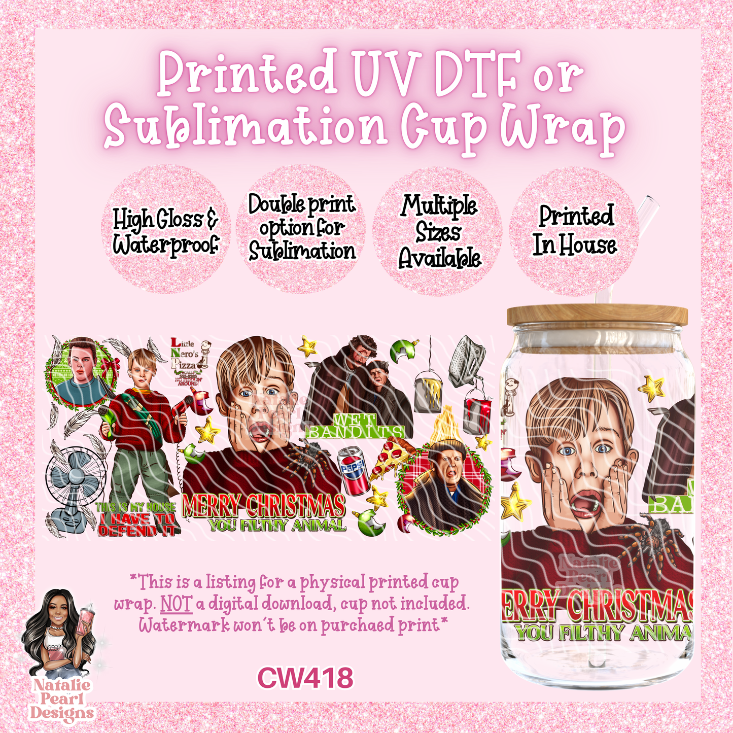 CW418 UV DTF/SUB Cup Wrap