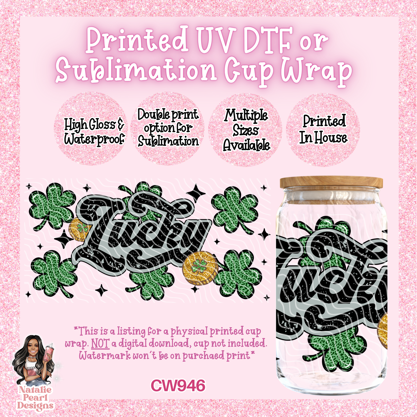 CW946 UV DTF/SUB Cup Wrap