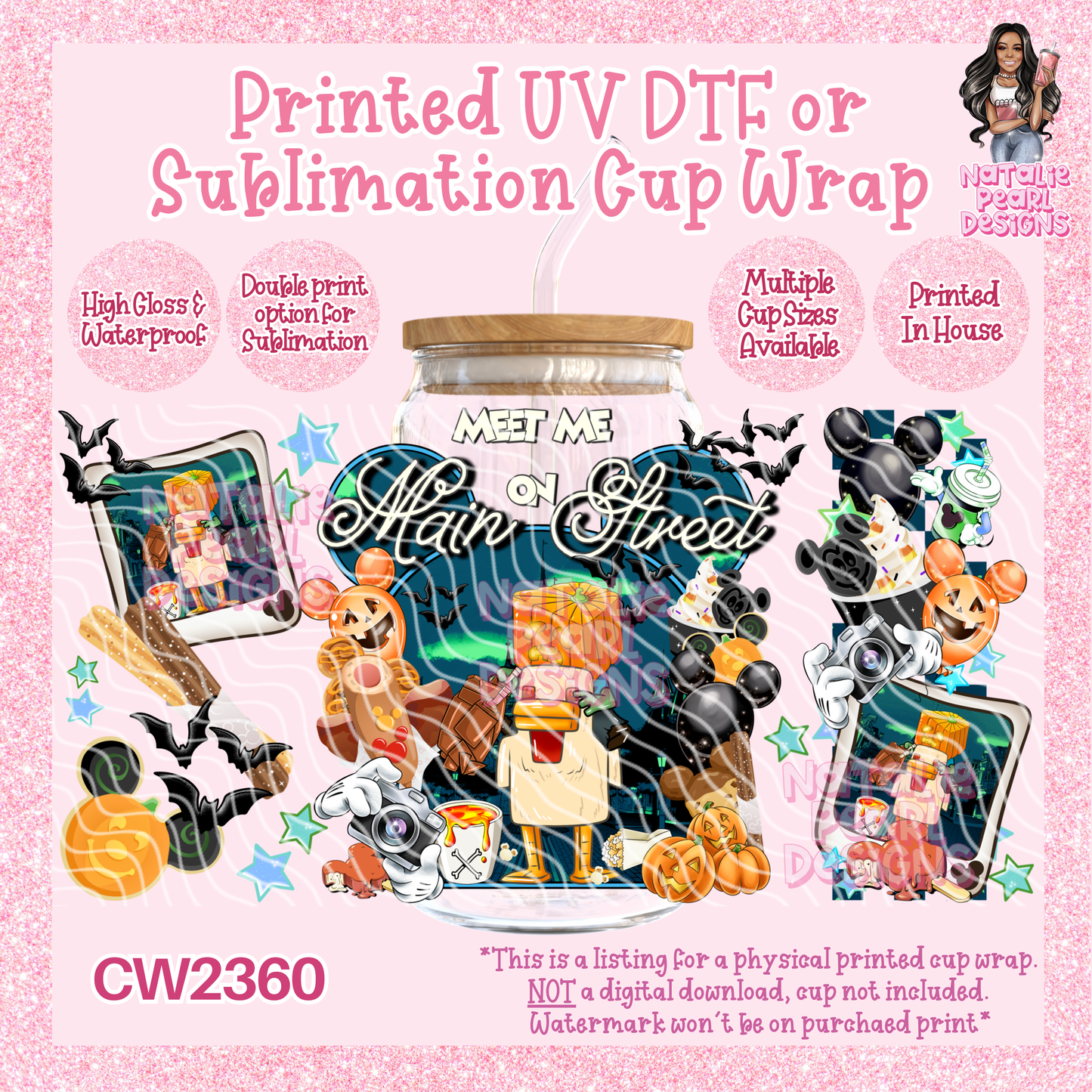 CW2360 UV DTF/SUB Cup Wraps