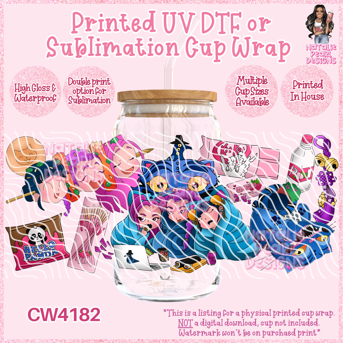 CW4182 UV DTF/SUB Cup Wraps