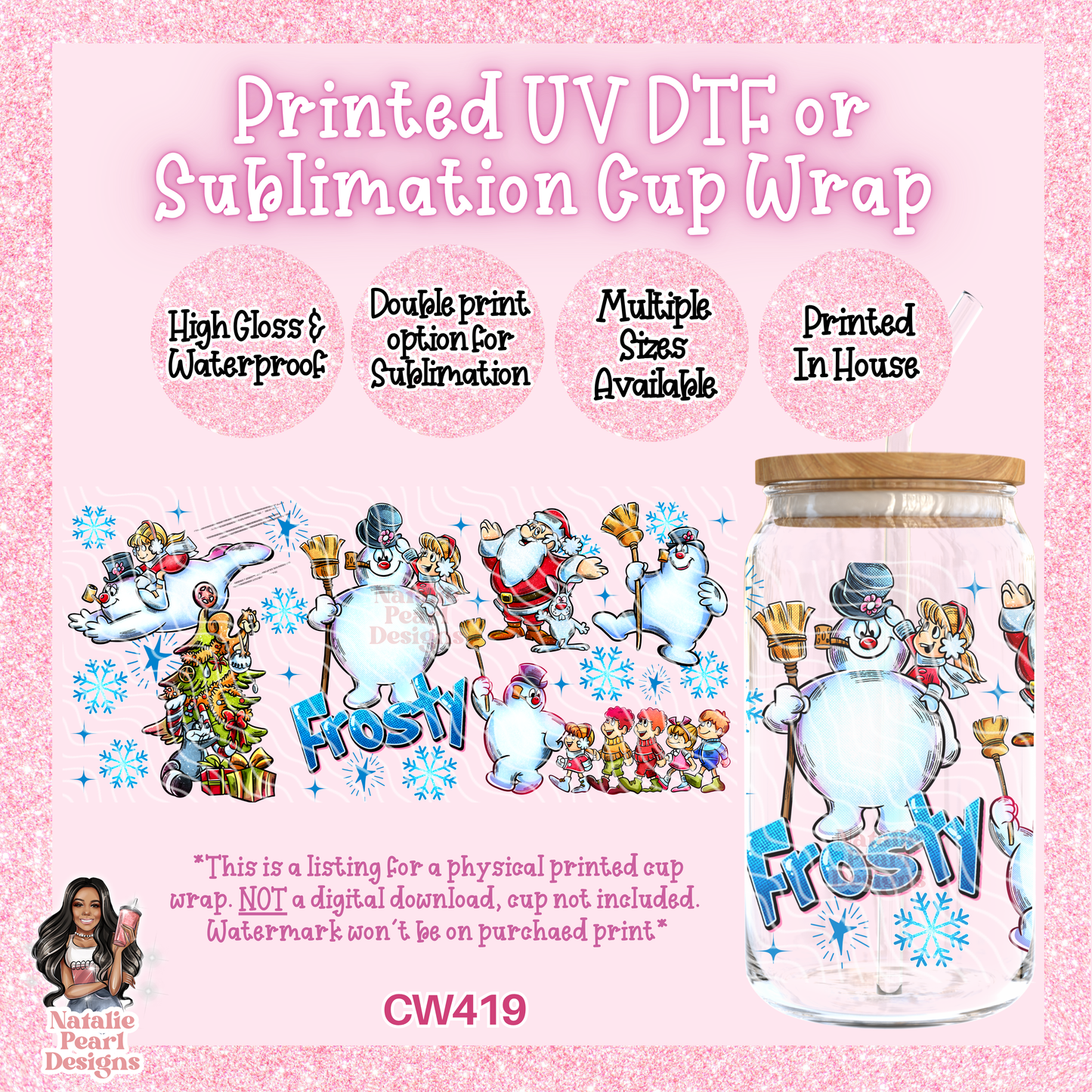 CW419 UV DTF/SUB Cup Wrap