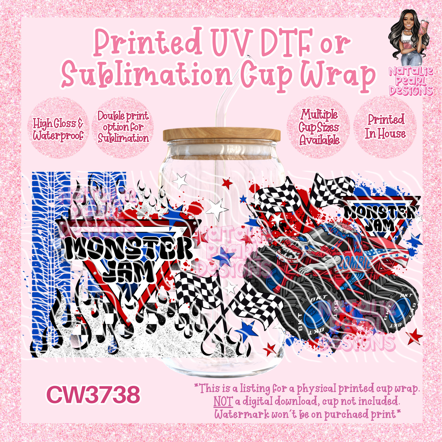 CW3738 UV DTF/SUB Cup Wraps