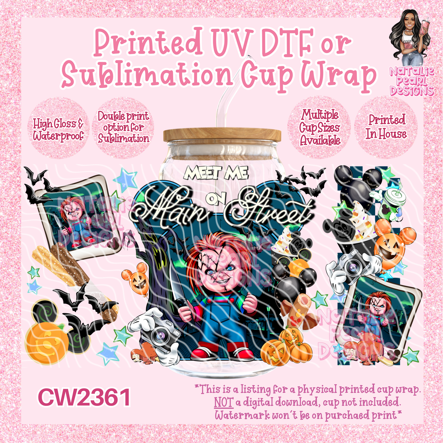 CW2361 UV DTF/SUB Cup Wraps