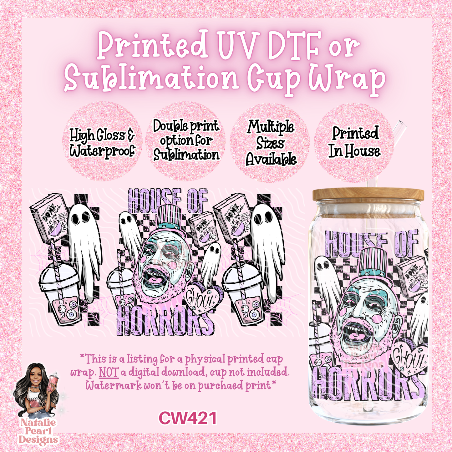 CW421 UV DTF/SUB Cup Wrap