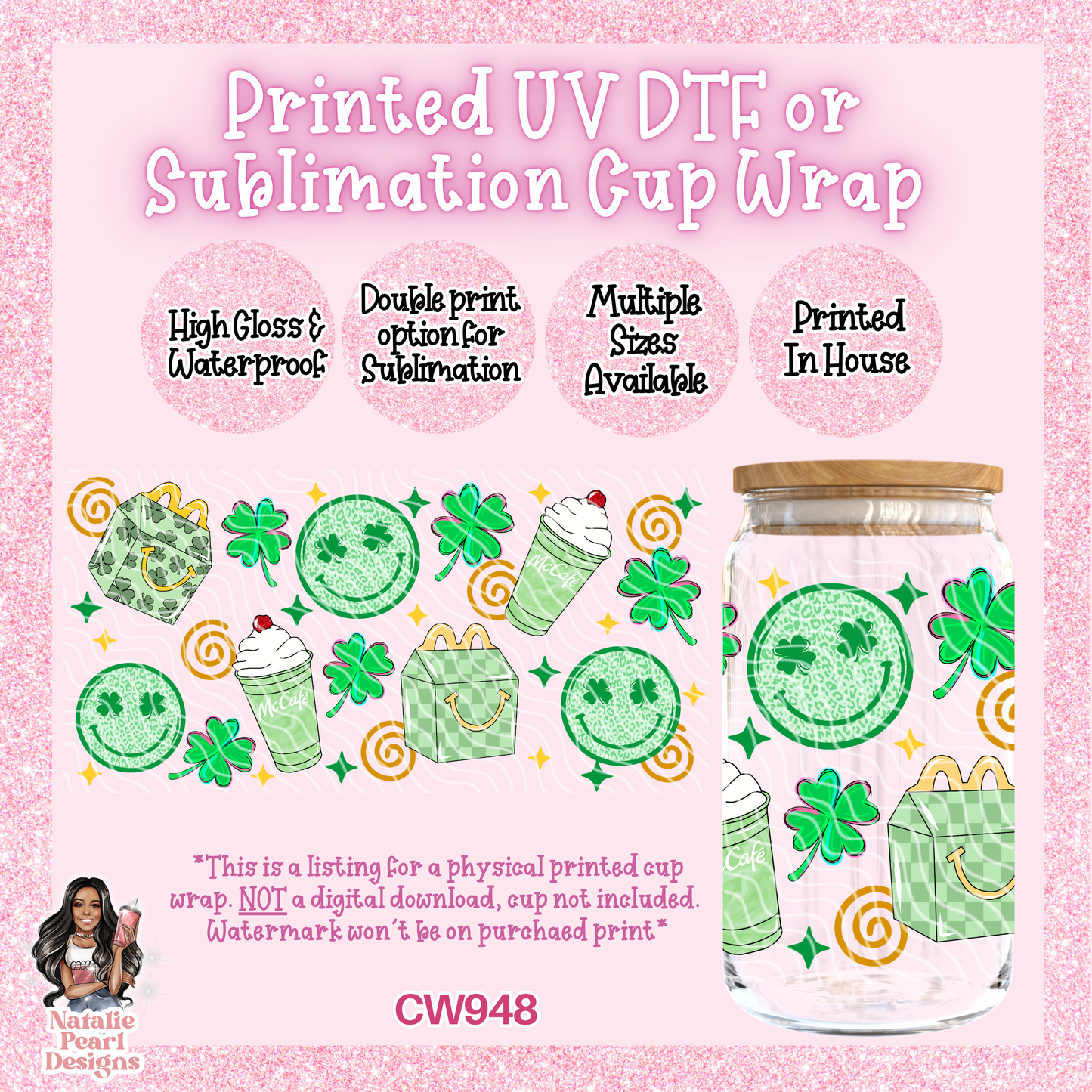 CW948 UV DTF/SUB Cup Wrap
