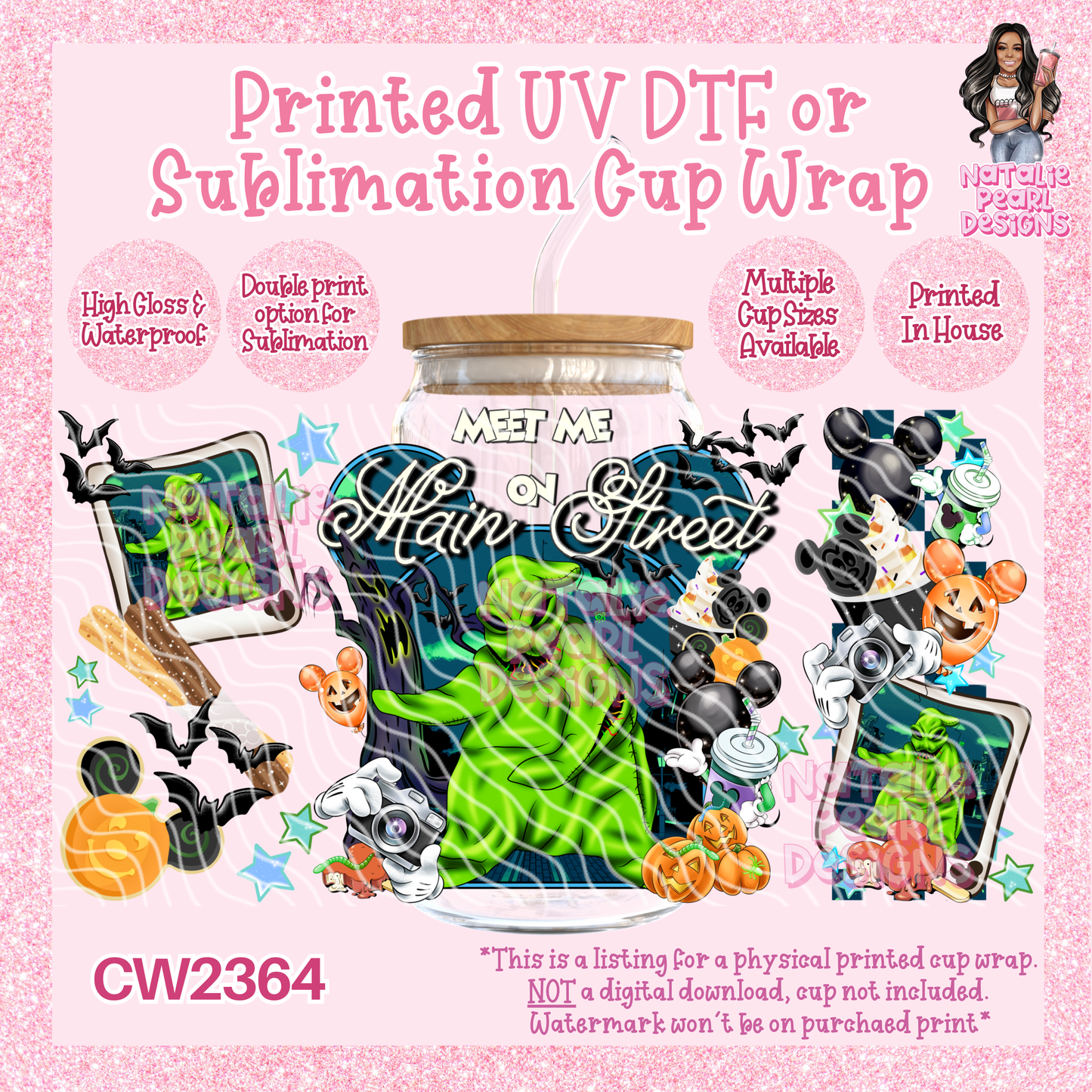 CW2364 UV DTF/SUB Cup Wraps