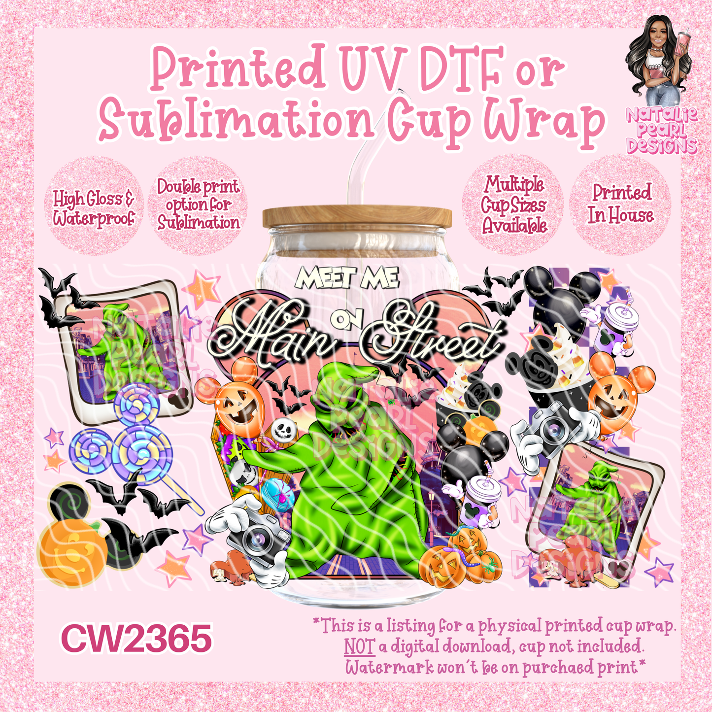 CW2365 UV DTF/SUB Cup Wraps