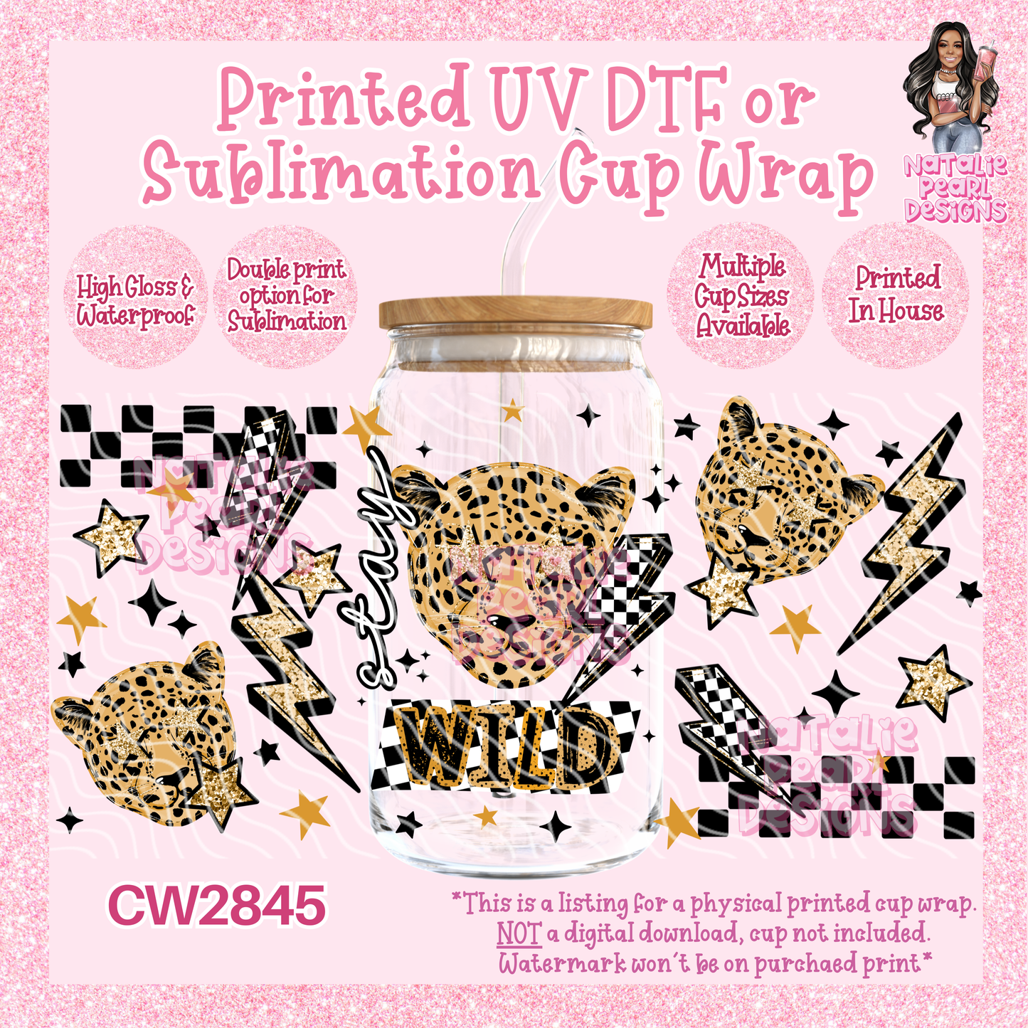 CW2845 UV DTF/SUB Cup Wraps