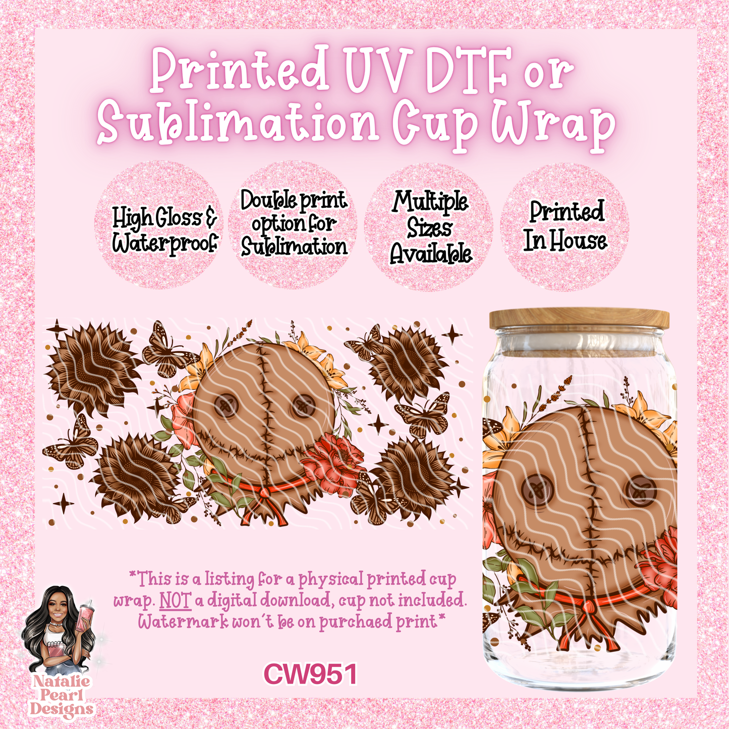 CW951 UV DTF/SUB Cup Wrap