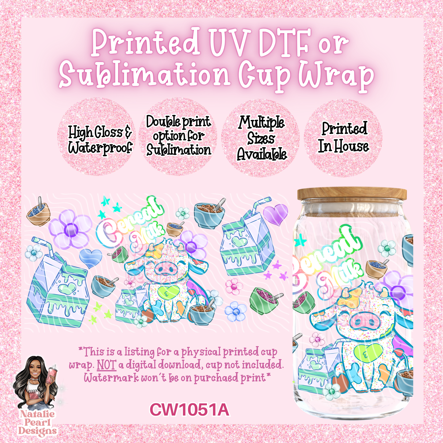 CW1051A UV DTF/SUB Cup Wrap