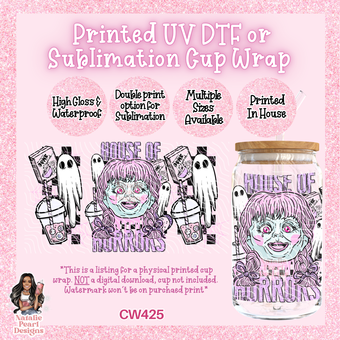 CW425 UV DTF/SUB Cup Wrap