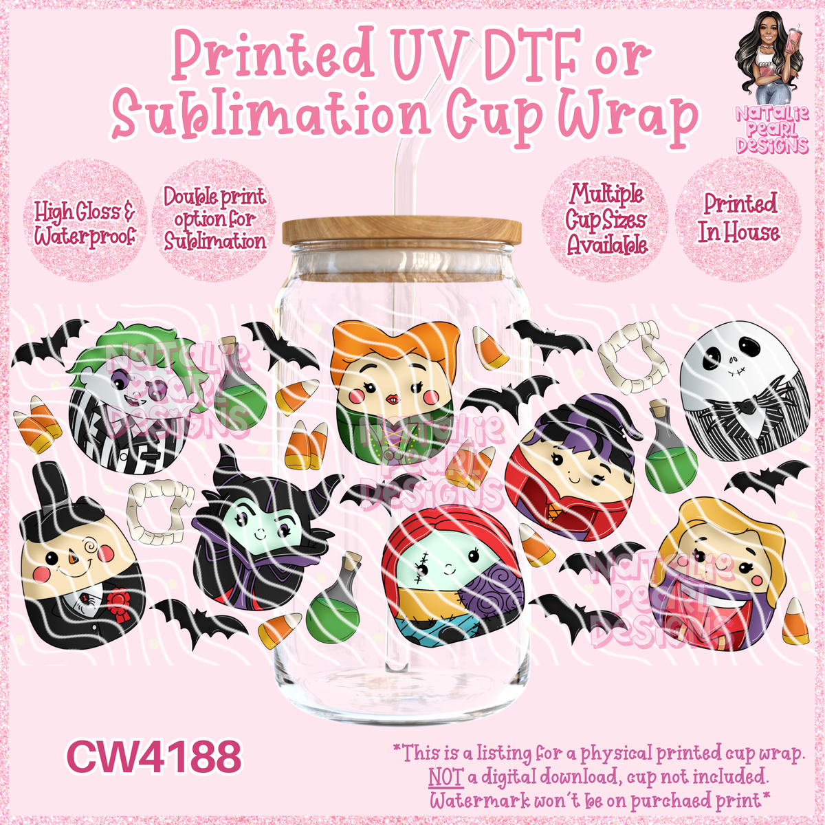 CW4188 UV DTF/SUB Cup Wraps