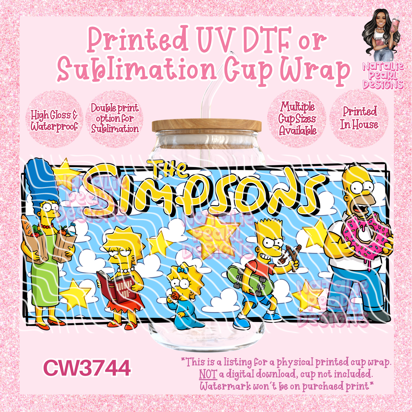 CW3744 UV DTF/SUB Cup Wraps