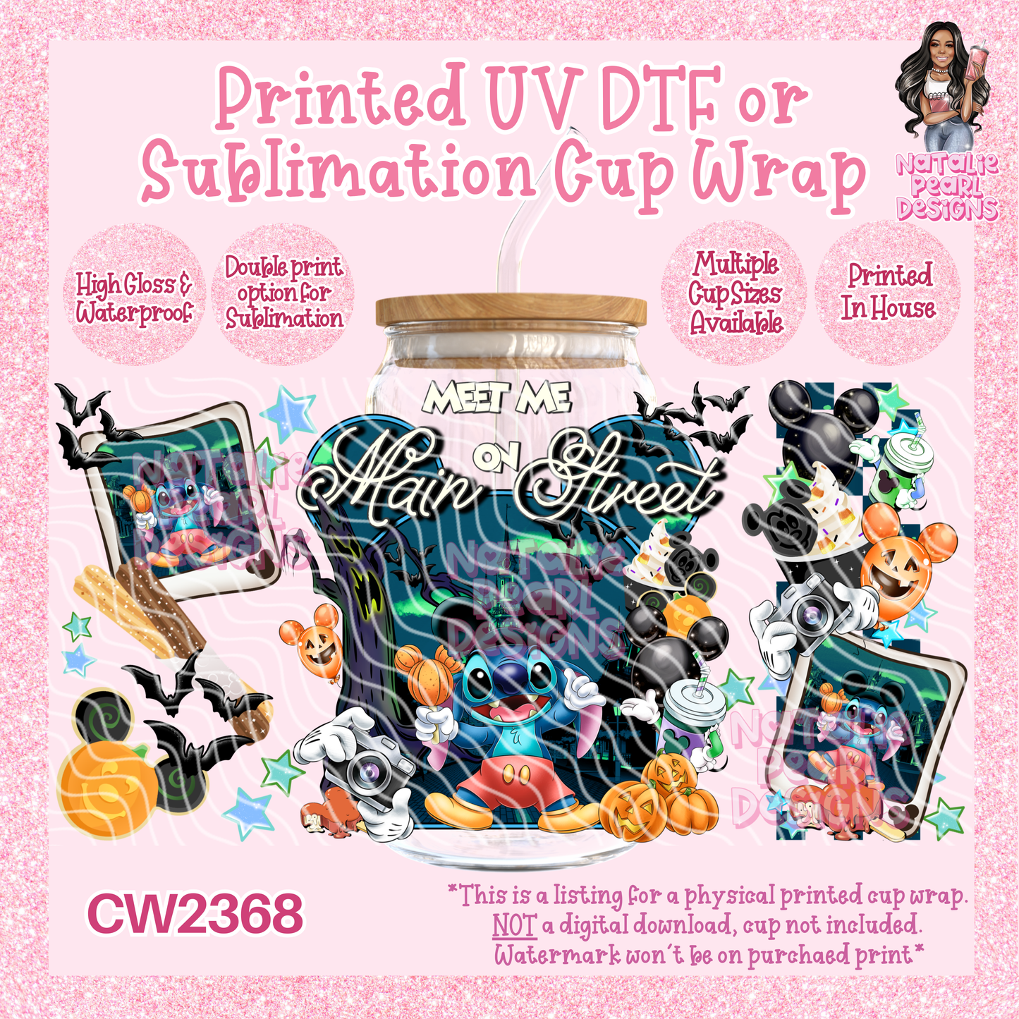 CW2368 UV DTF/SUB Cup Wraps