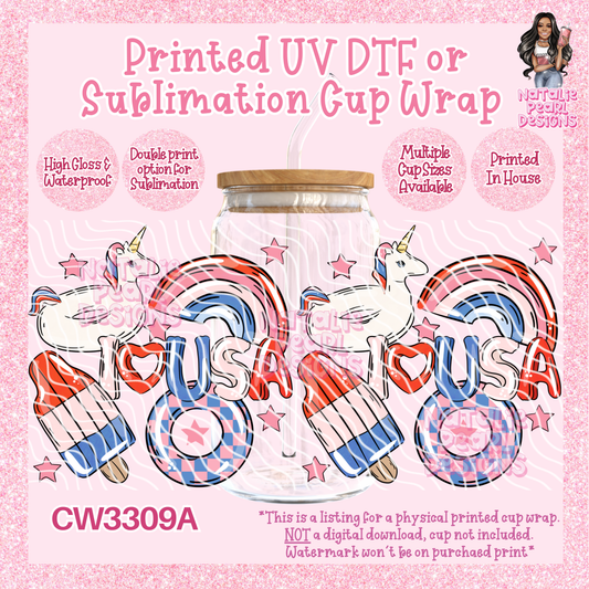 CW3309A UV DTF/SUB Cup Wraps
