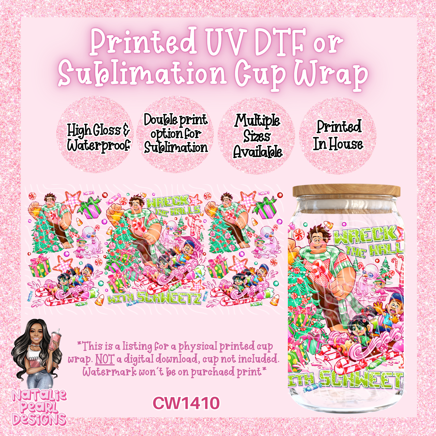 CW1410 UV DTF/SUB Cup Wrap