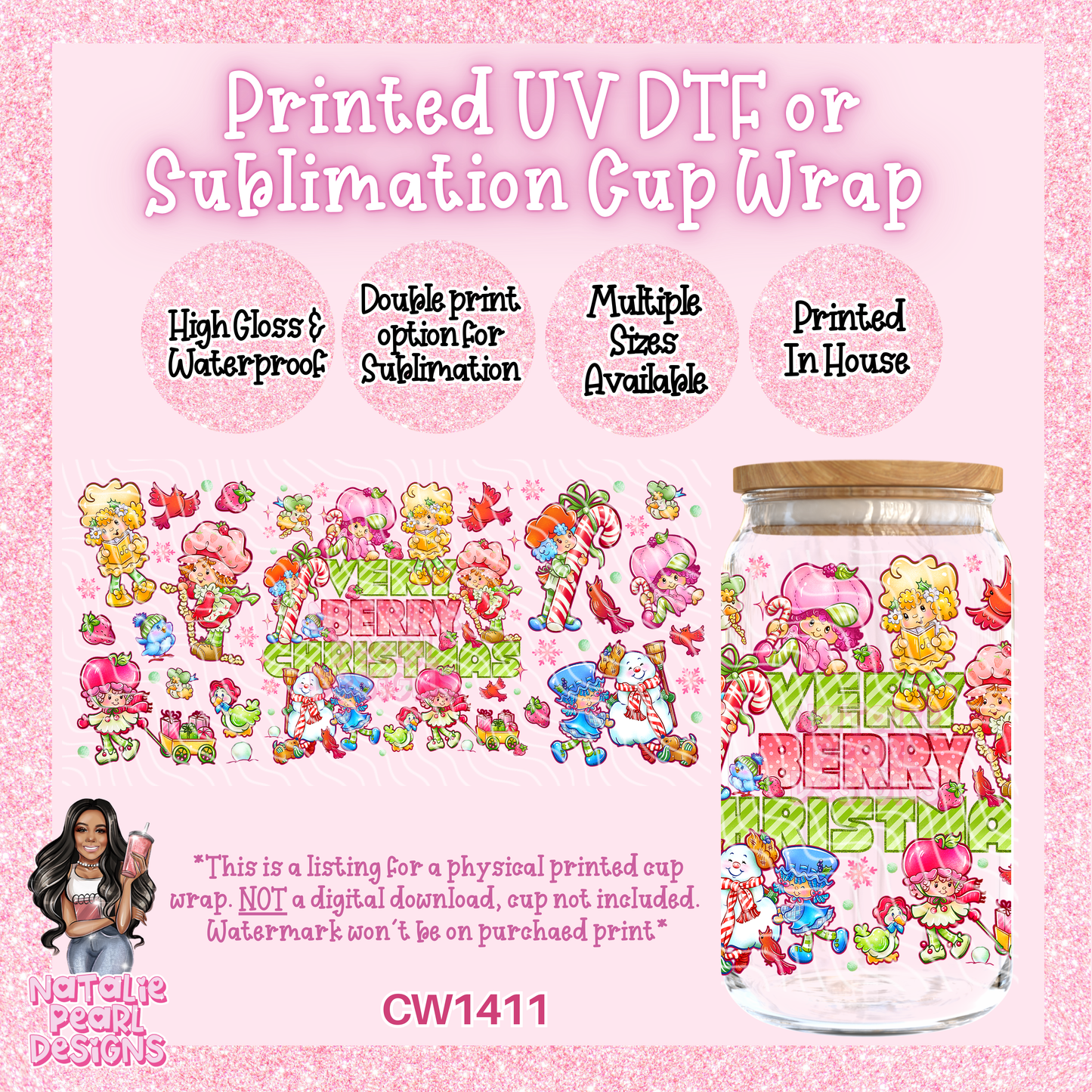 CW1411 UV DTF/SUB Cup Wrap