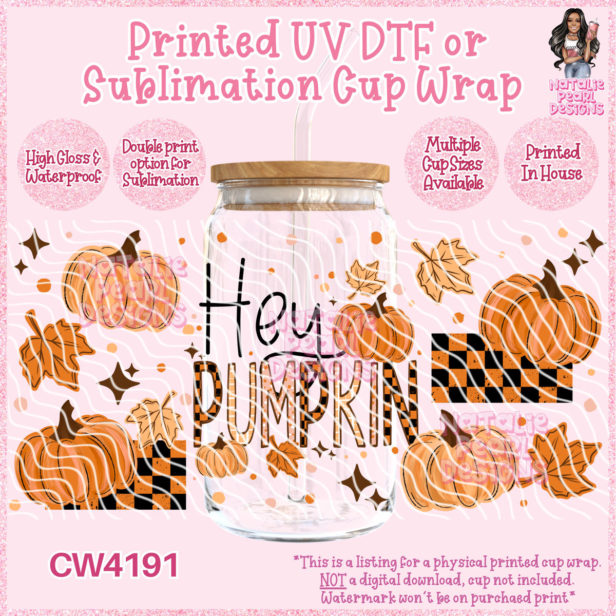 CW4191 UV DTF/SUB Cup Wraps