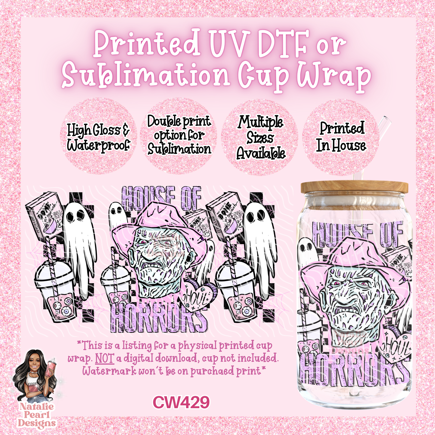 CW429 UV DTF/SUB Cup Wrap