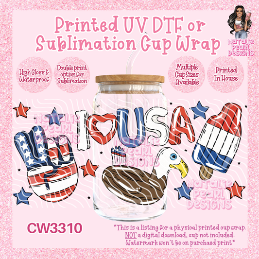 CW3310 UV DTF/SUB Cup Wraps