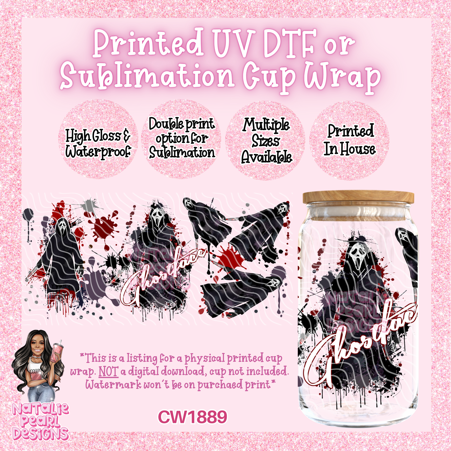 CW1889 UV DTF/SUB Cup Wraps