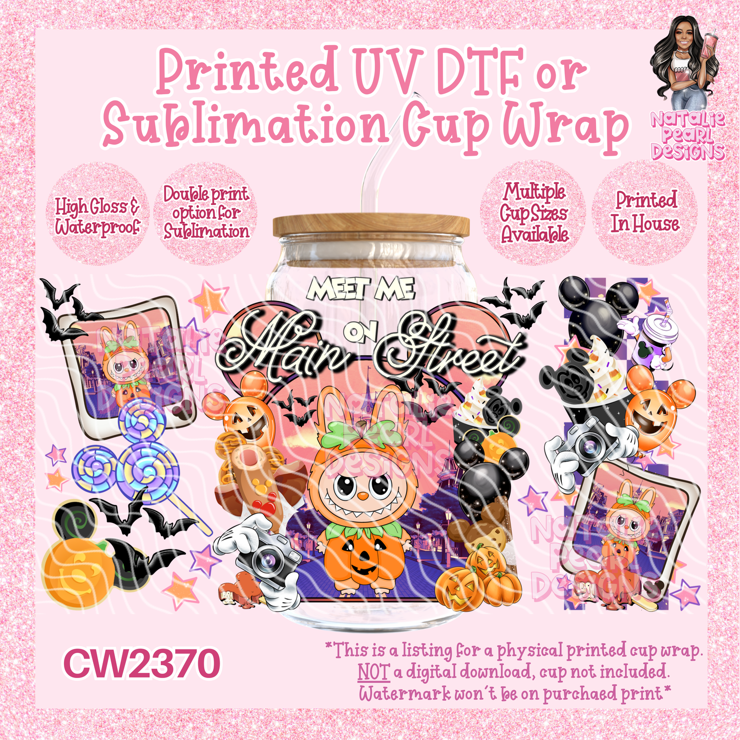 CW2370 UV DTF/SUB Cup Wraps