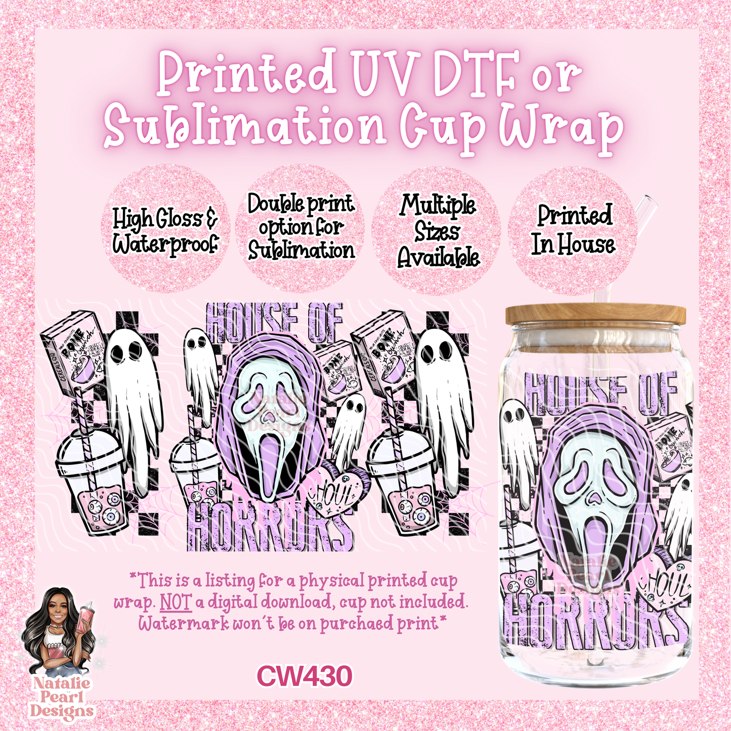 CW430 UV DTF/SUB Cup Wrap