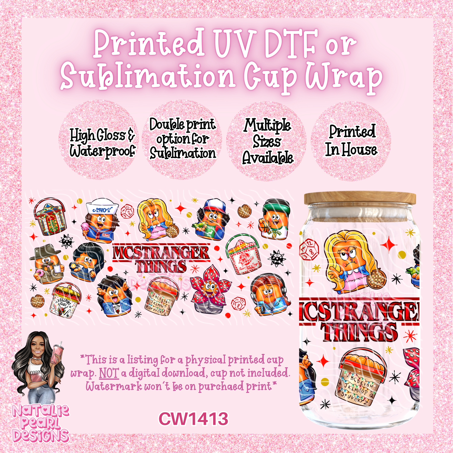 CW1413 UV DTF/SUB Cup Wrap
