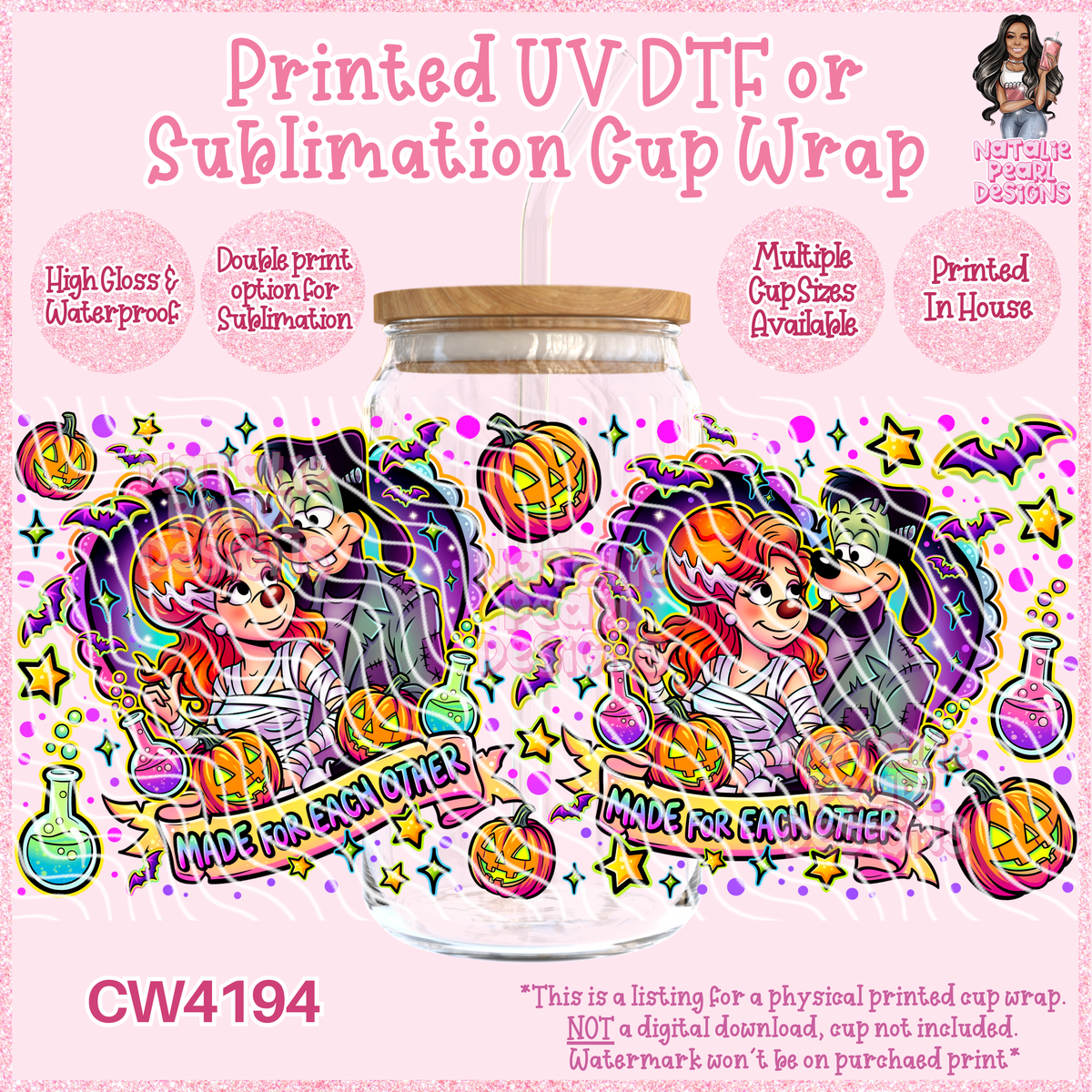 CW4194 UV DTF/SUB Cup Wraps