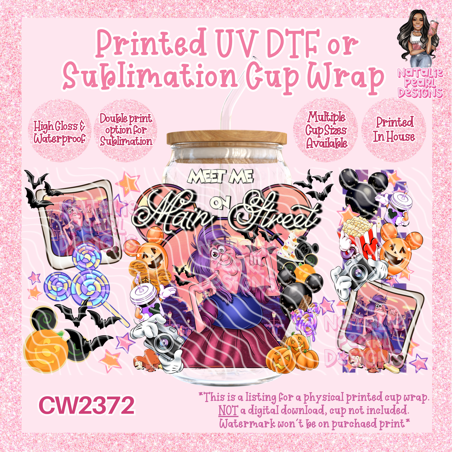 CW2372 UV DTF/SUB Cup Wraps