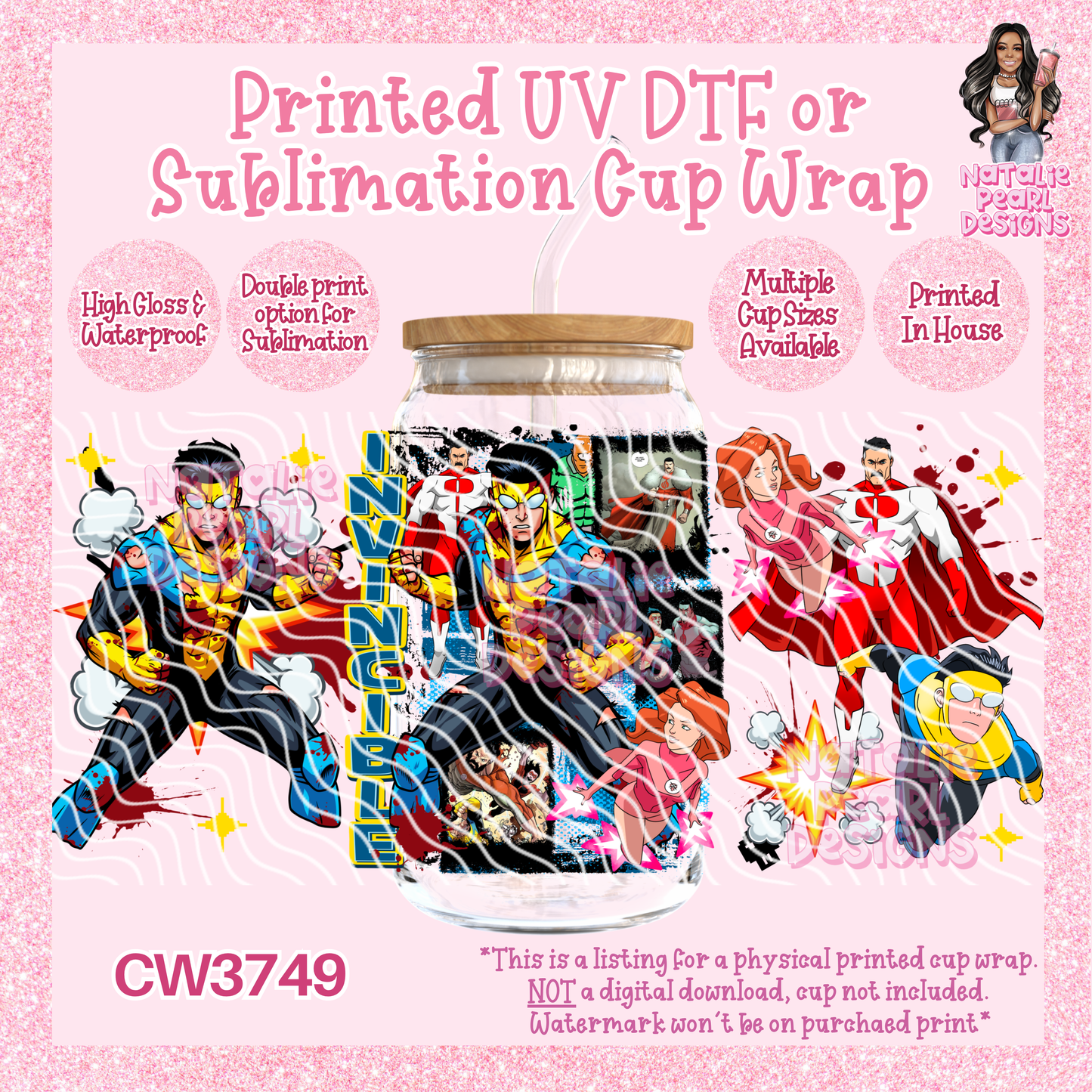 CW3749 UV DTF/SUB Cup Wraps