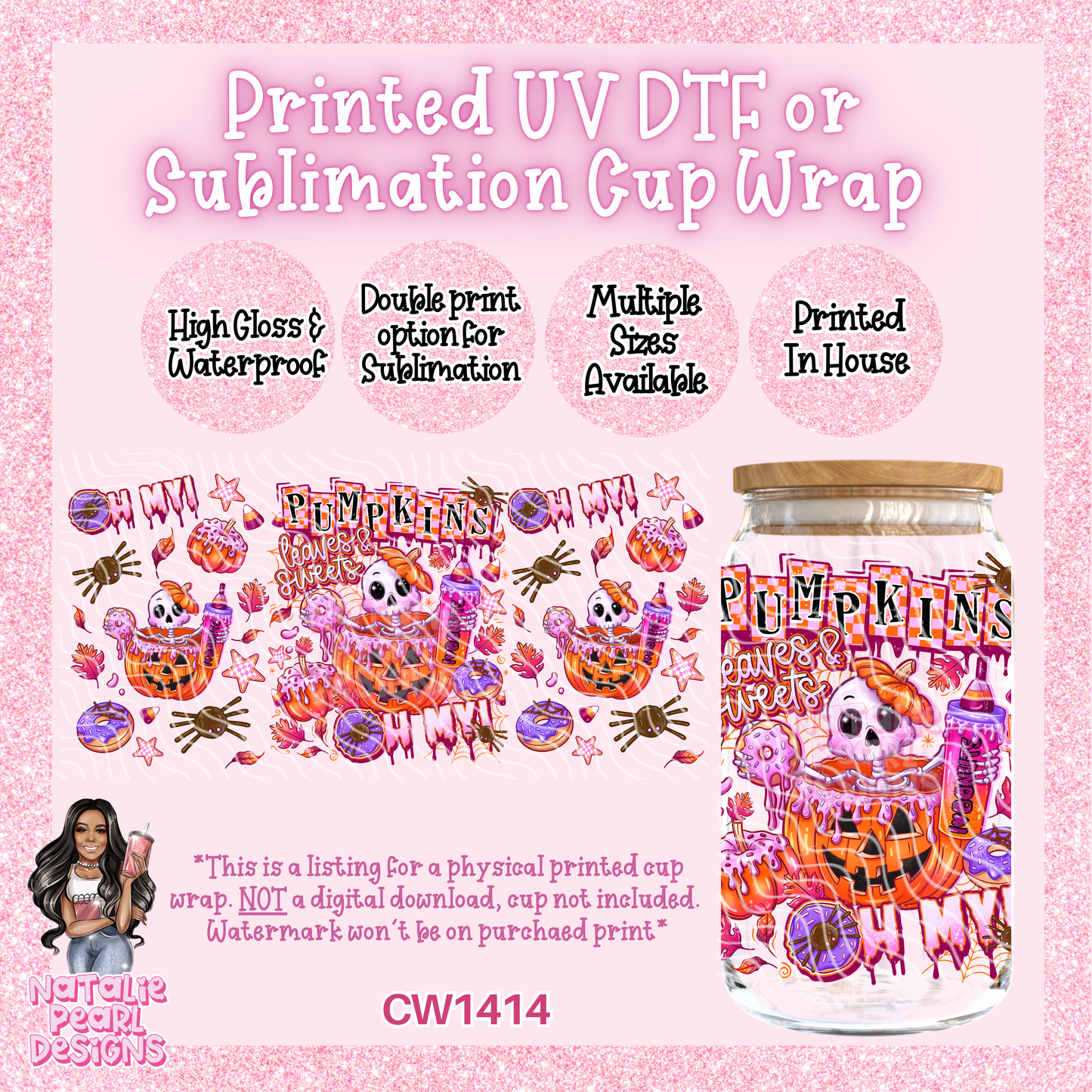 CW1414 UV DTF/SUB Cup Wrap