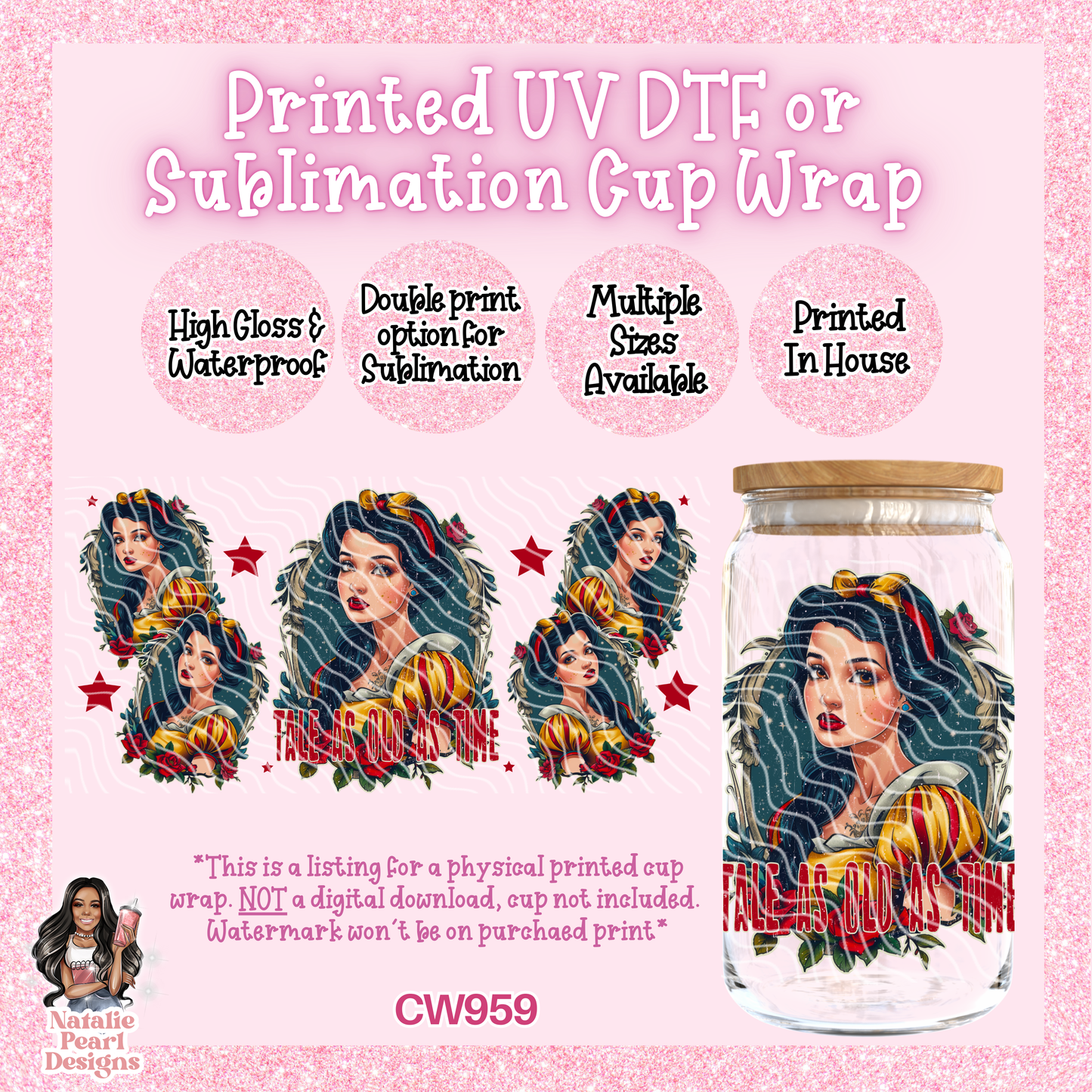 CW959 UV DTF/SUB Cup Wrap