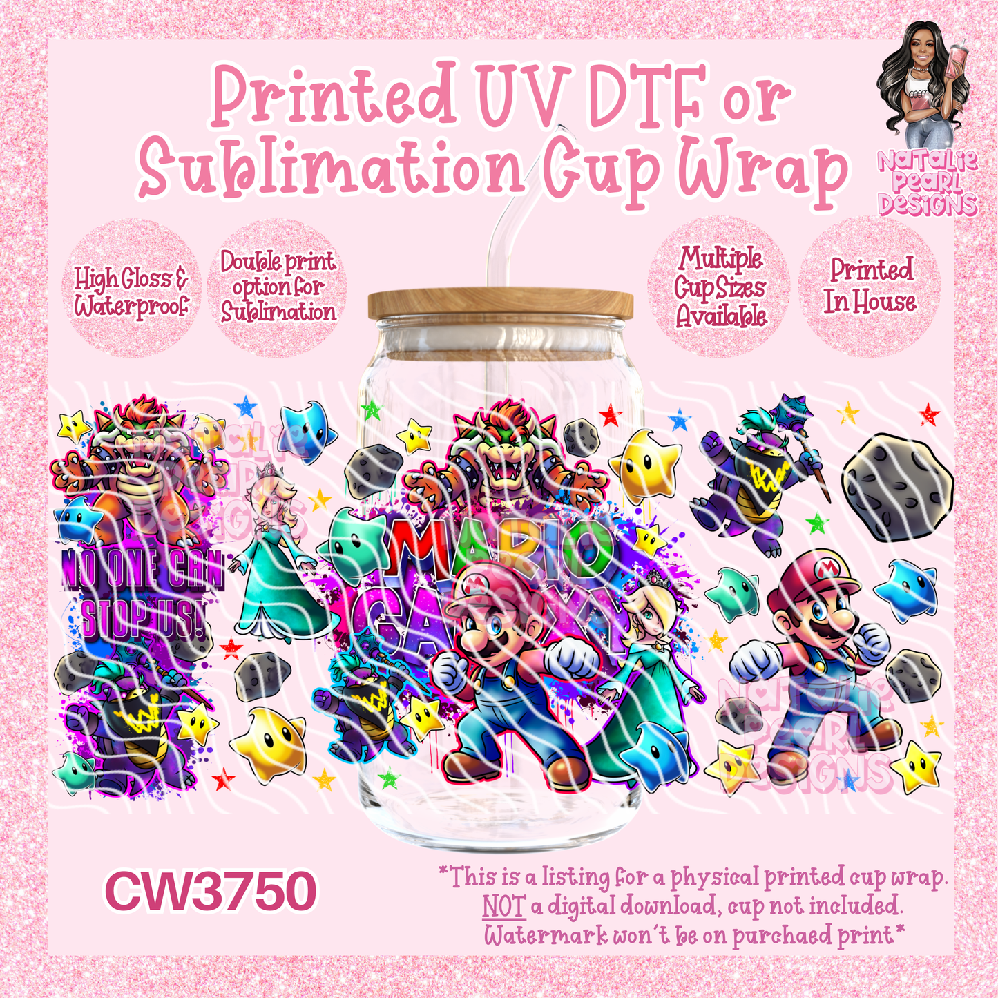 CW3750 UV DTF/SUB Cup Wraps