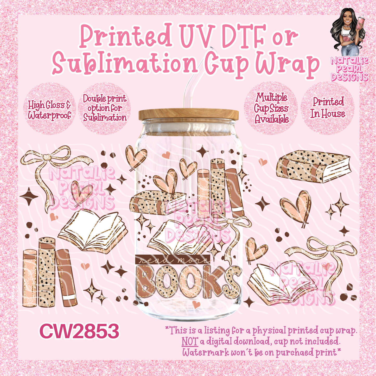 CW2853 UV DTF/SUB Cup Wraps