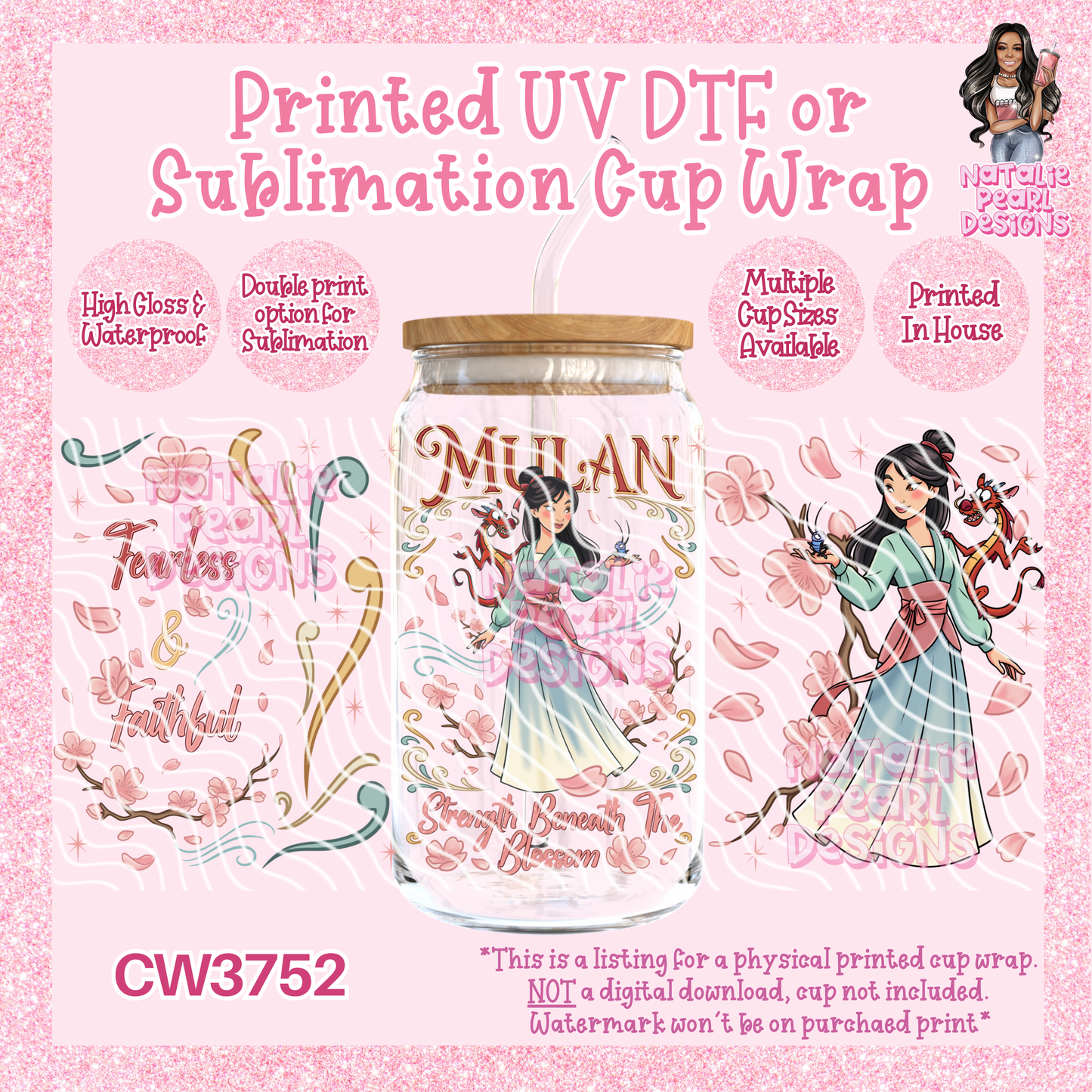 CW3752 UV DTF/SUB Cup Wraps