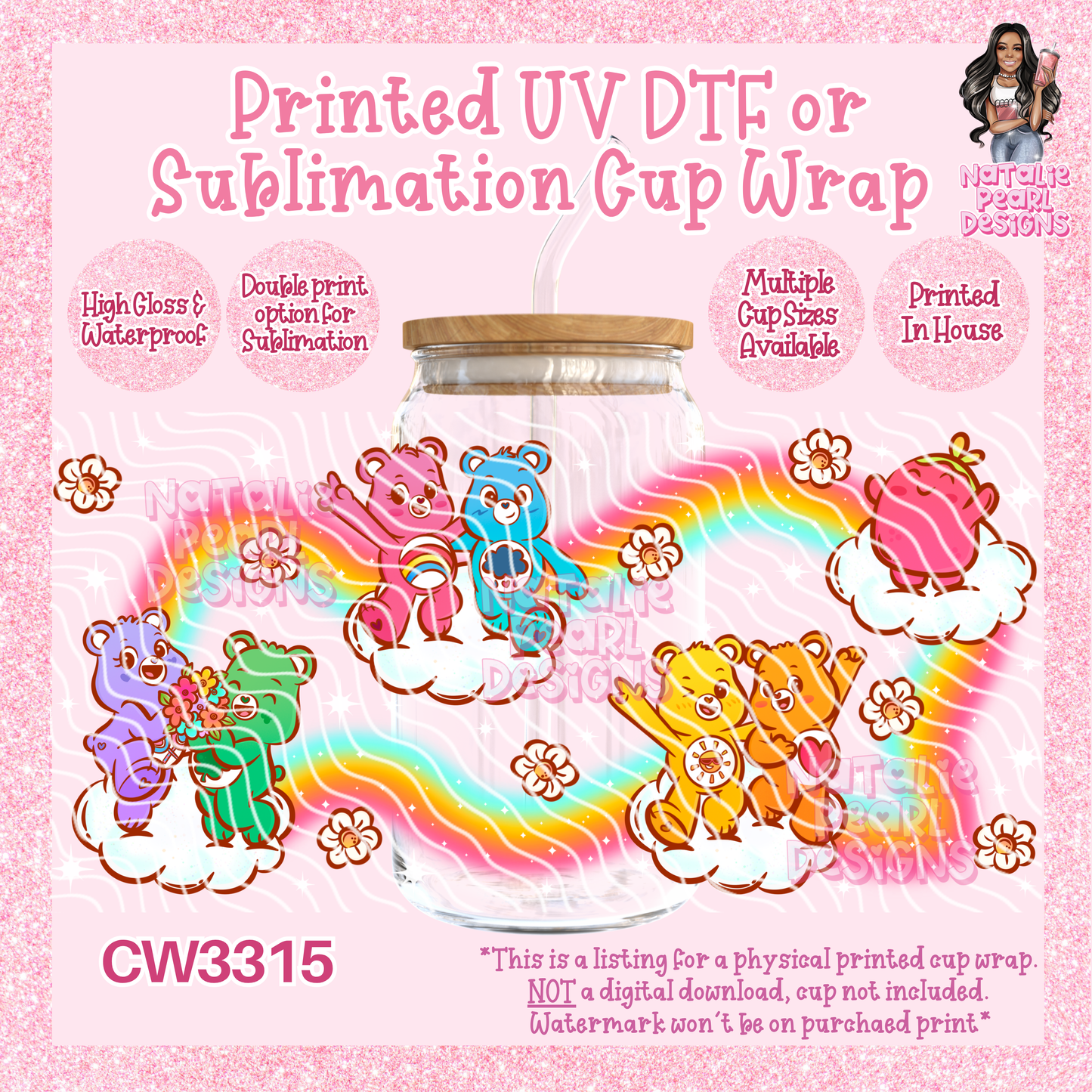 CW3315 UV DTF/SUB Cup Wraps