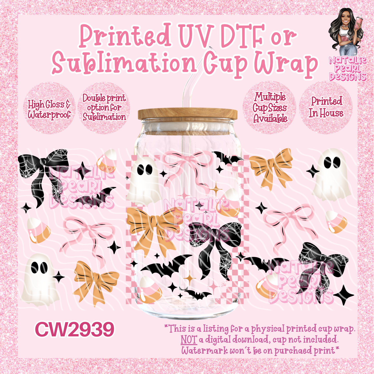 CW2939 UV DTF/SUB Cup Wraps