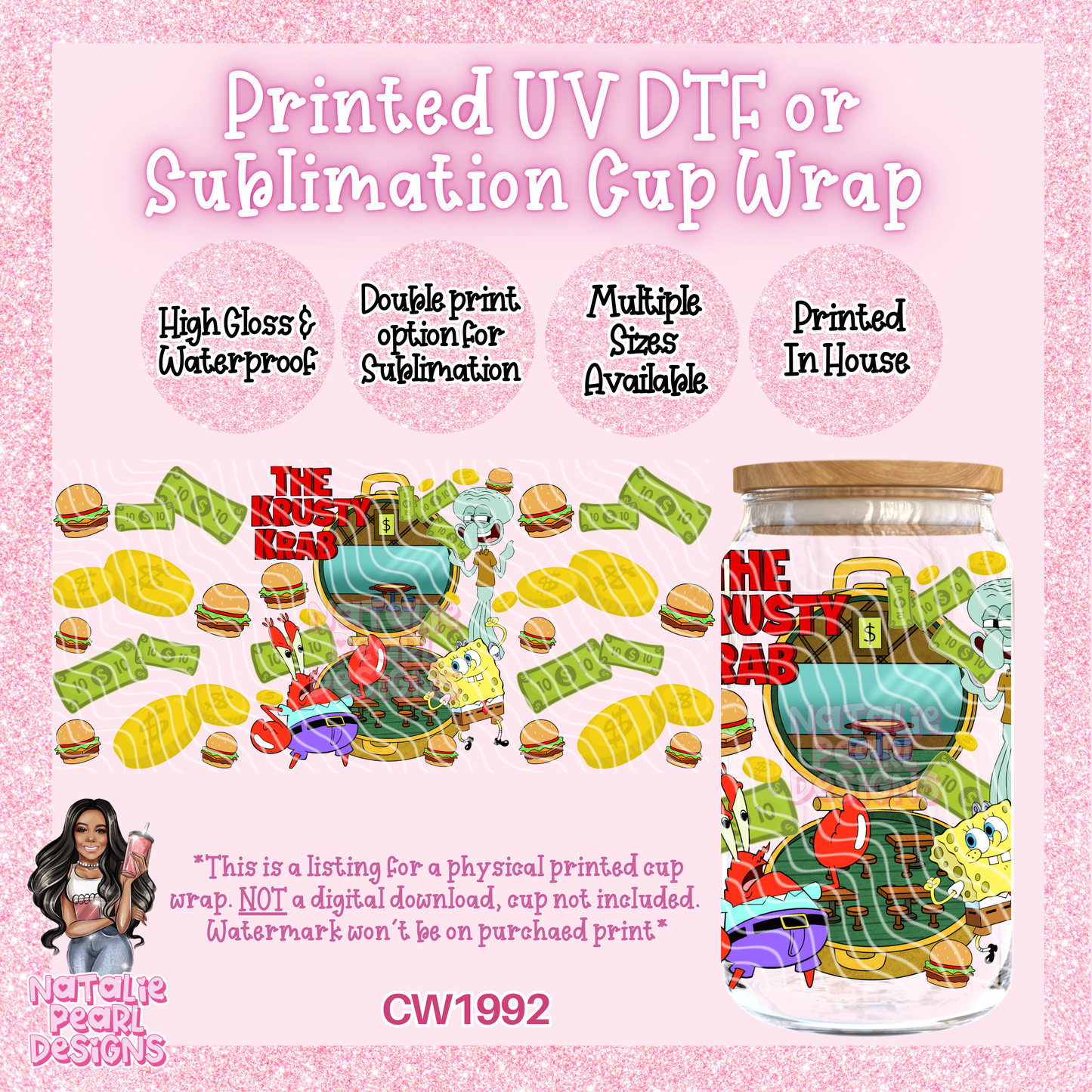 CW1992 UV DTF/SUB Cup Wraps