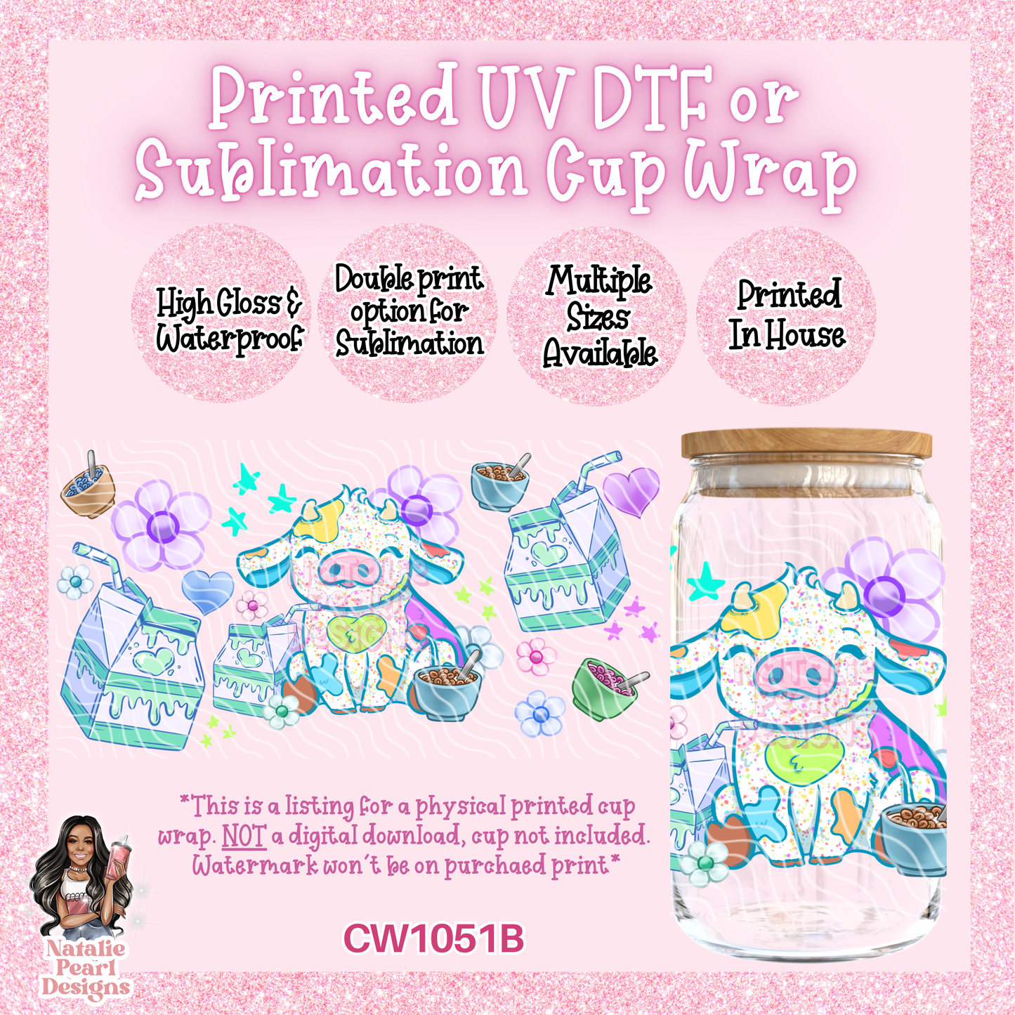 CW1051B UV DTF/SUB Cup Wrap